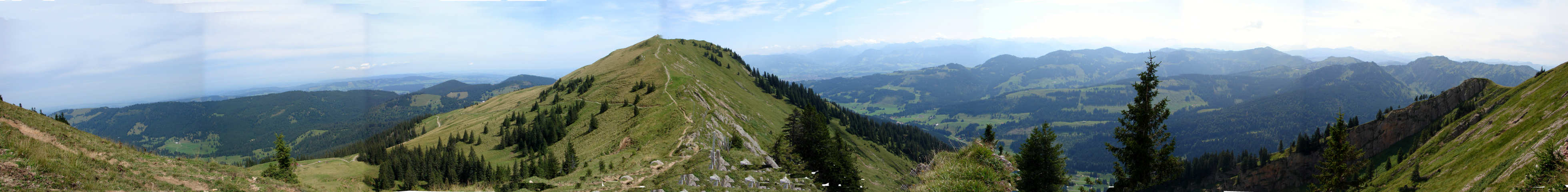 Panoramablick vom Buralpkopf